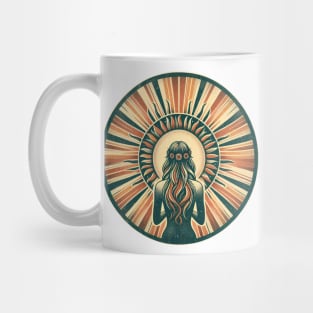 hippie girl mandala Mug